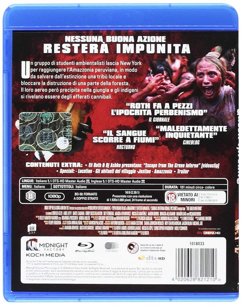 (未使用･未開封品)　グリーン・インフェルノ[Blu-ray] bt0tq1u Amazon.co.jp: Green Inferno (Blu-ray) : ロレンツァ・イッツォ